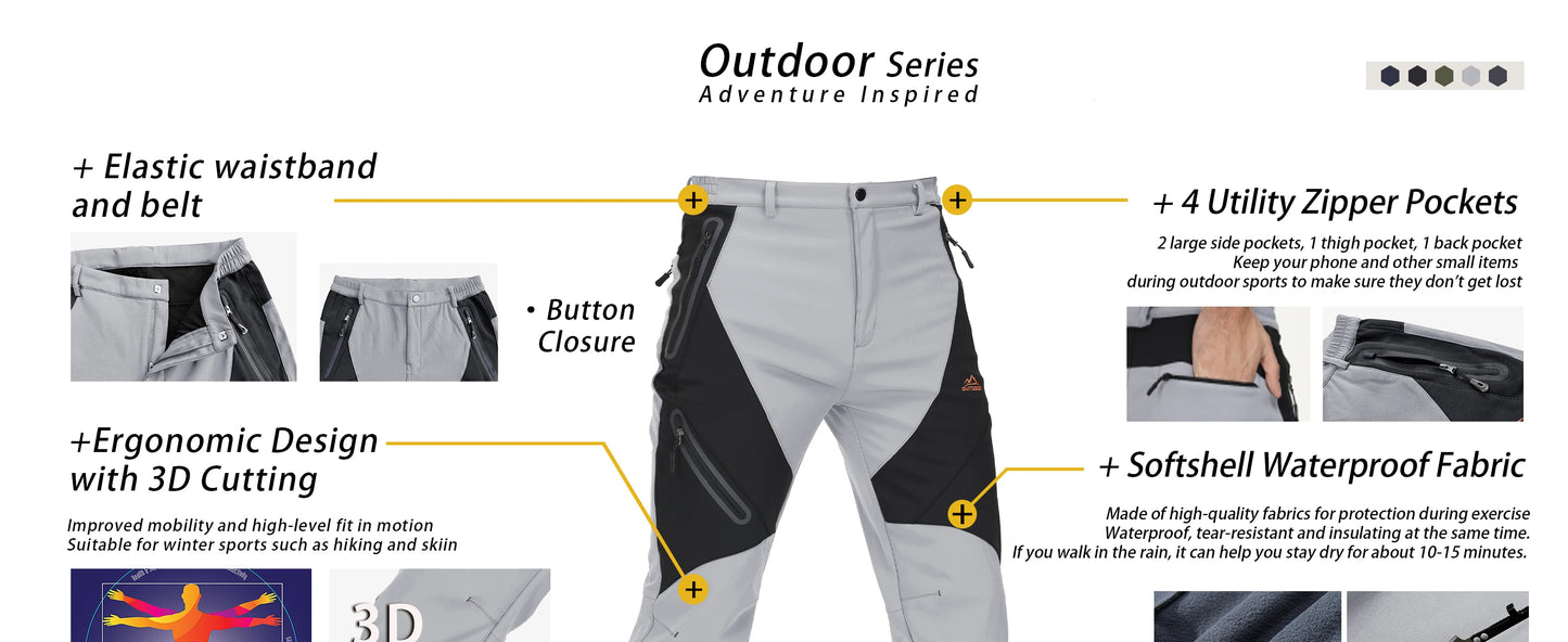 WINTER FLEEECE LINED PANTS
