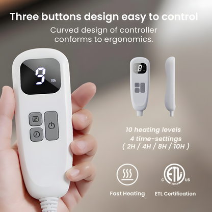 Cow Print Electric Heated Blanket